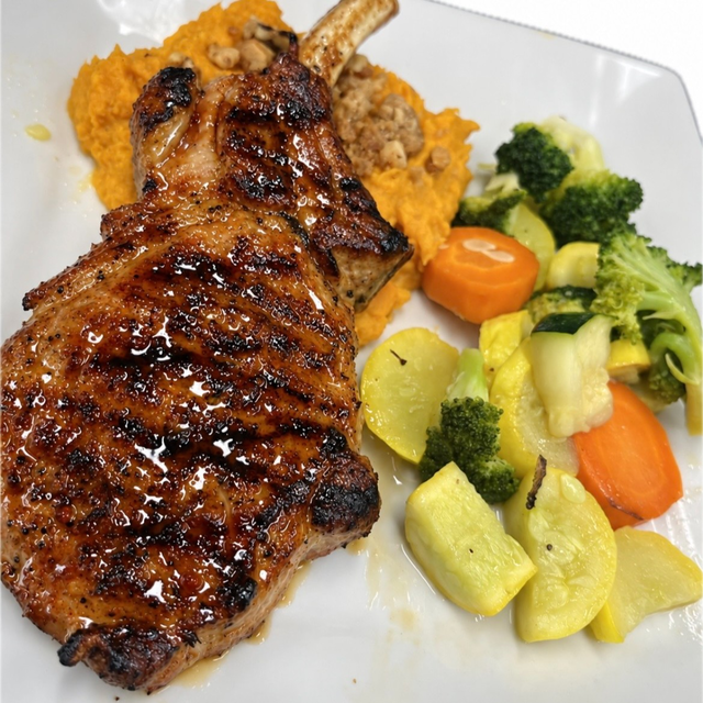 Maple Glaze Pork Chop.
