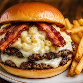 Mac & Cheese Burger Smash