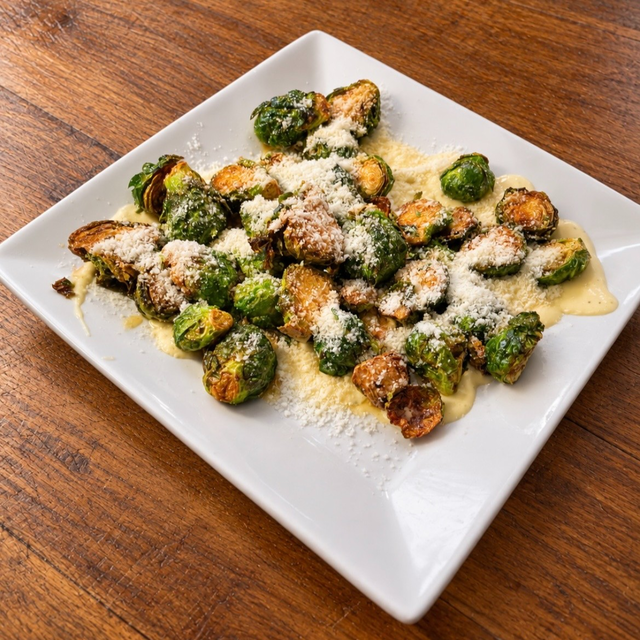 Bourbon Maple Brussel Sprouts.