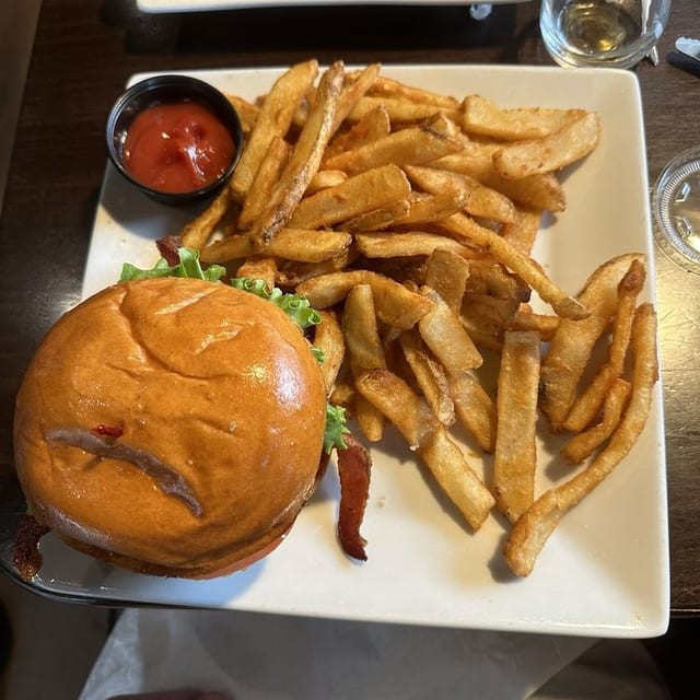 BBQ Bacon Cheddar Burger.