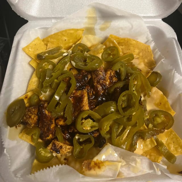 Grilled Chicken Nachos.